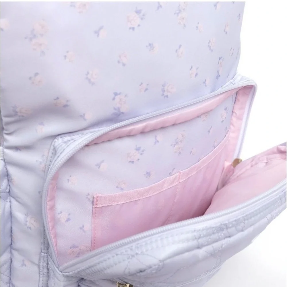 LoveShackFancy x Target Backpack and Lunch Bag Set Blue Ditsy Floral NEW